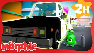 Thumbnail: QUICK! REBOOT The Cop Car | Morphle | Moonbug Create
