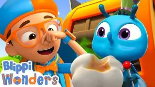 Thumbnail: Blippi Wonders Why Garbage Trucks Are Stinky 🚛 Blippi | Learning Cartoons For Kids | After School