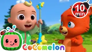 Thumbnail: 🎶John Jacob Jingleheimer Schmidt🤣🎵 + More! | JJ's Animal Time | Moonbug Kids - Fantasy Cartoons