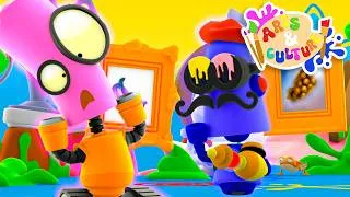 Thumbnail: Color Chaos! Orbit Truns PINK! |  Rob The Robot 📖Learning Videos For Kids📖Education For Toddlers