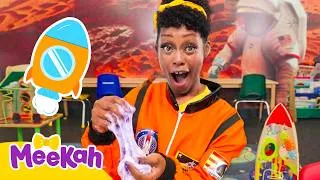 Thumbnail: Build a Rocket & Make Lunar Slime! 🚀 | Meekah | Science and Nature Cartoons For Kids