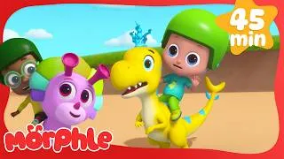 Thumbnail: Dino Race 🦖🦖 Morphle 3D | Robot Cartoons for Kids