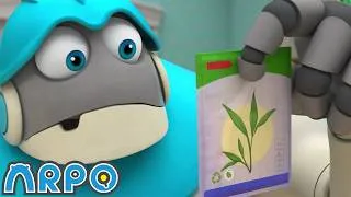 Thumbnail: ARPO Finds Seeds 🌹 ARPO The Robot | Robot Cartoons for Kids