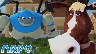 Thumbnail: ARPO & Lulu the Cow! Milk for Baby Daniel | Classic ARPO Mayhem | Baby & Robot Adventures