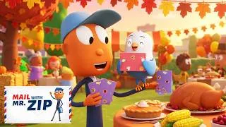 Thumbnail: A Surprise party!💌🦃  | Mail with Mr. ZIP | Animal Adventures for Kids