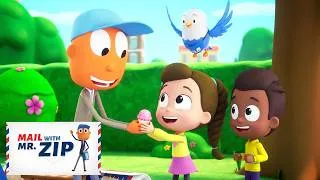 Thumbnail: Recycling Race Challenge! ♻️ Clean Up the Park with Friends | Mail with Mr. ZIP