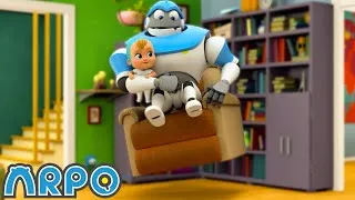 Thumbnail: 🤖Attack Of The Chairs!💺 | ARPO | Moonbug Kids - Friendship & Adventure