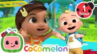 Thumbnail: Pop the Bubbles! 🫧 1 Hour Cocomelon | Moonbug Kids - Girly Cartoons and Nursery Rhymes