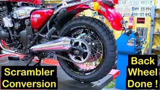 Thumbnail: Triumph TT Legend 2.0 :- The Scrambler, Day 14, (Rear Wheel Upgrade) !