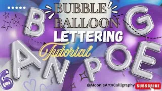 Thumbnail: 👉 Bubble Balloon Lettering A–Z ✨| Easy Alphabet Drawing | Calligraphy Tutorial #calligraphy  #viral