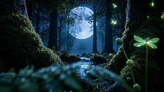 Thumbnail: Relaxing Sounds for Sleep 🌙 | Peaceful Nature Ambience | Stress Relief & Deep Relaxation #moonlight