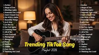 Thumbnail: The Most Trending Acoustic Songs of 2026 ✨ | Latest English Hits & Viral TikTok Songs