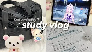 Thumbnail: 5am STUDY VLOG 📖☕️ how i take aesthetic notes, morning productive, study essentials, back to school 