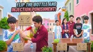 Thumbnail: 😱 Bottle flip fun injection punishment 😭| sui wala injection funny video | injection wala  MoonVines
