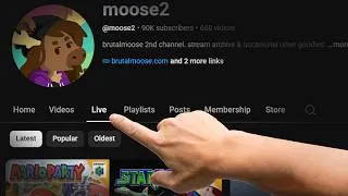 Thumbnail: Check the LIVE tab for new VODs!
