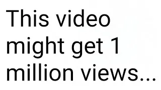 Thumbnail: If This Video Gets 1 Million Views...
