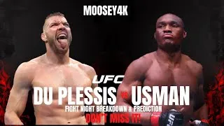 Thumbnail:  ufc fight night: du plessis vs usman fight breakdown and prediction 