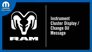 Thumbnail: Instrument Cluster Display / Change Oil Message | How-To | 2027 Ram Heavy Duty Trucks