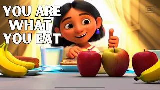 Thumbnail: You Are What You Eat 🍎 | A Fun Kids Rap Song About Healthy Eating 🥗 #healthykidsfood