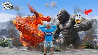 Thumbnail: KING KONG vs MONSTER: Iron Man & Franklin Team Up! | Grand Theft Auto V