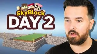Thumbnail: Day 2 in Minecraft SkyBlock