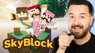 Thumbnail: We're trying Minecraft SkyBlock