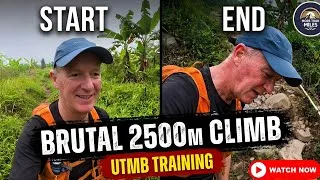Thumbnail: UTMB Training: Brutal 20K Trail Run with 2500m Climb | Extreme Mountain Running