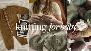 Thumbnail: everything i’m knitting for baby 🐣 patterns, yarns, & baby knit tips from a second time mom!