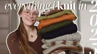 Thumbnail: everything i knit in 2025 ⏳ + WIPs i’m bringing into 2026!