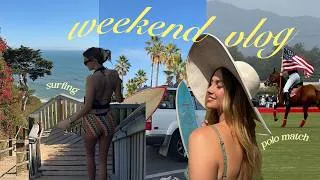 Thumbnail: a perfect coastal weekend in Santa Barbara, California 🌊 polo match, beach day