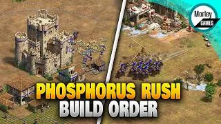 Thumbnail: AOE2 Red Phosphorus Rush Build Order (with Spanish Conquistador)