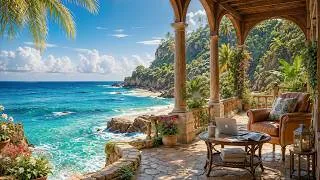 Thumbnail: Gentle Jazz In Elegant Seaside Porch | Smooth Piano Jazz With Nature Ambience For Relaxing, Working