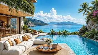 Thumbnail: Stop Overthinking with Smooth jazz 🌊 Refreshing Outdoor Seaside Ambience & Gentle Piano for Unwind
