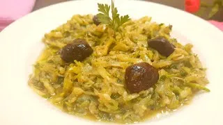 Thumbnail: Zucchini Sala, delicious, healthy and easy to prepare|مقبلة أو سلطة سخونة رائعة بالكورجيط