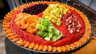 Thumbnail: MAKING A TROPICAL FRUIT PLATTER IN UNDER 5 MINUTES  (TIME LAPS)