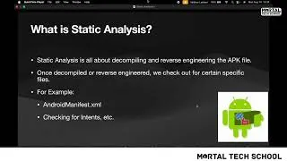 Thumbnail: Android Static Analysis Explained in 90 Seconds | Mortal Tech School
