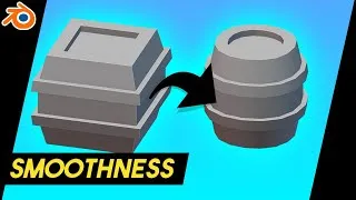 Thumbnail: Blender Smooth Looking models - Easy Beginner Tutorial - Subdivision & Edge Split Modifier