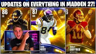 Thumbnail: UPDATES ON EVERYTHING IN MADDEN 27! LEGENDS REVEALS! NEW SQUADS EVENT + MORE!
