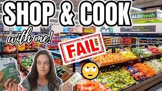 Thumbnail: Watch me FAIL! 😆 In the Kitchen Cooking up some Protein Pancakes, Aldi Shopping, & an Air Fryer Fail