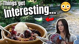 Thumbnail: He jumped right in! 😂 Evening in the Kitchen 🥧 Cookbooks, Farmhouse Berry Cobbler, & More!