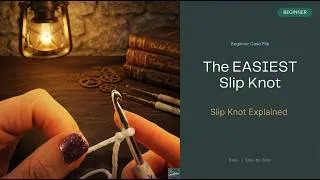 Thumbnail: How to Make a Crochet Slip Knot (Beginner Friendly)