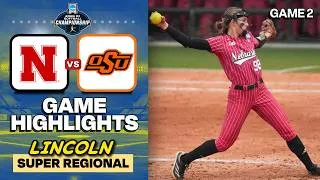 Thumbnail: Nebraska vs Oklahoma State | College Softball Super Regional Game 2 Highlights