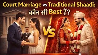 Thumbnail: Court Marriage vs Traditional Shaadi: Kaun Si Best Hai? 💍 Practical Comparison!