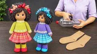 Thumbnail: You Can’t Buy a Doll Like This in Stores! 😍 No Pattern & No Sewing Machine 🧵 DIY Doll 🧦
