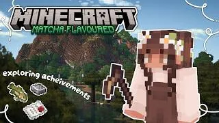 Thumbnail: 🌿 cozy mining and making achievement progress | a Matcha Flavoured survival playthrough 🪻