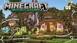 Thumbnail: 🌿 A New Way to play Minecraft | a Matcha Flavoured survival playthrough 🪻