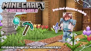Thumbnail: mining for diamonds in my cozy forever world | relaxing minecraft longplay 🌿