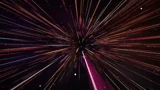 Thumbnail: Tunnel of Fast Moving Laser Lights and Particles - Motion Graphics Animated Background Video HD