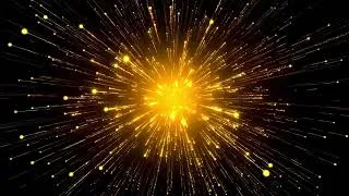 Thumbnail: Golden Yellow Light Explosion Particles Overlay - Motion Graphics Animated Background Video HD