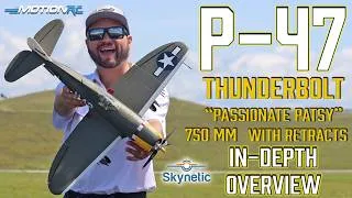 Thumbnail: Skynetic P-47 Thunderbolt 750mm (29.5”) Wingspan Warbird w/Retracts In-Depth Overview | Motion RC